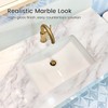 rabbitgoo Glossy Marble Contact Paper Peel and Stick Wallpaper 17.5"