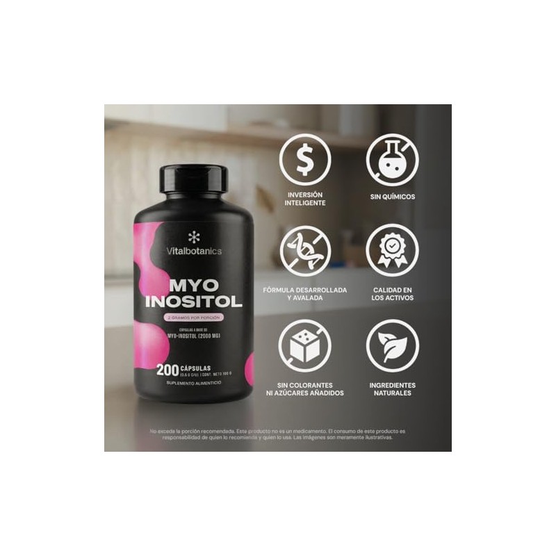 Myo Inositol Puro - Bienestar Hormonal VITAL BOTANICS