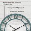 PresenTime & Co 10" Farmhouse Series Wall Clock, Shiplap Style,