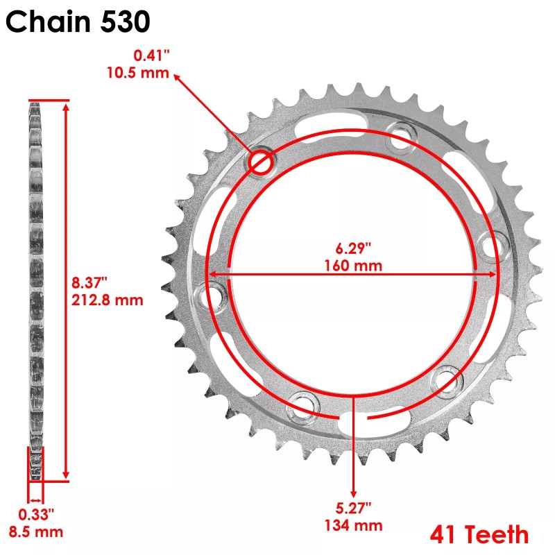 Honda Black O-Ring Drive Chain & Sprockets Kit for Honda