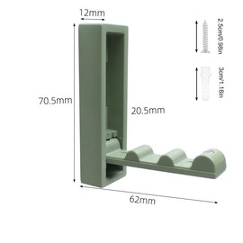 Foldable Heavy Duty Rust-Resistant Wall Hooks Space-Saving Closet Organizers Multi-Purpose Durable Storage Solutions for Coats, Towels, Backpacks in Bathroom, Entryway, Pool & Kitchen (4, Green)