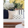 Crumbs Home Coastal Linen Indoor Outdoor Throw Pillow Cover Only,