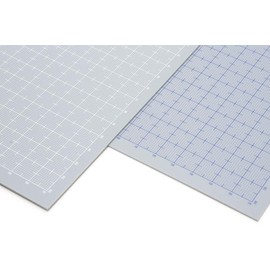 Wave (Wave) Material Series Plastic Plate B5 Gray 0.3mm Thick (with Measurements: White) 2-Piece Hobby Material OM-401