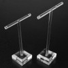 CENPEK 4 x Clear Acrylic T Shaped Earring Display Stand