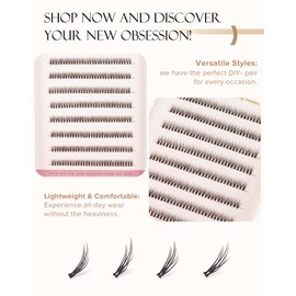 Onlyall Lower Eyelash Cluster Extensions J Curl Eyelashes False Lower Extension Bottom Lashes Individual Glam06