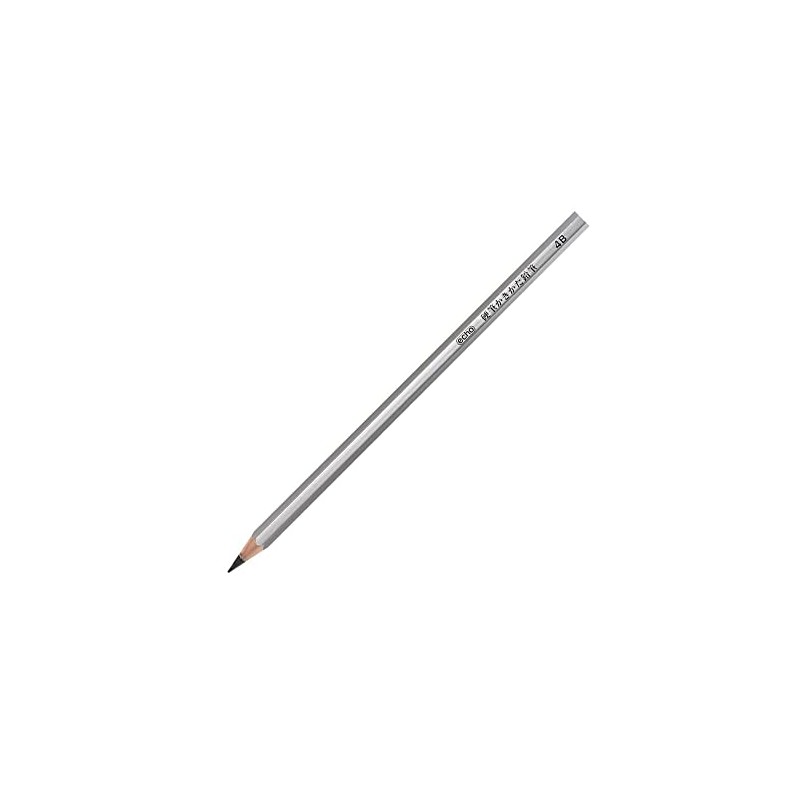 Ekomind Hard Brush Pencils, 4B, Pre-Sharpened, 1 Dozen, 12 Count