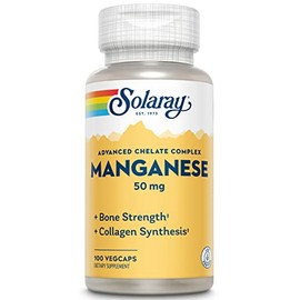 Solaray Manganese Supplement, 50 mg | 100 Count