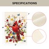 AVOIN colorlife Cardinal Garden Flag 12x18 Inch Double Sided Outside,