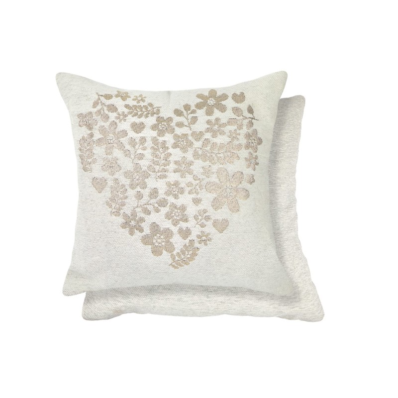 Emma Barclay Amor Heart - Cushion Cover in Natural -