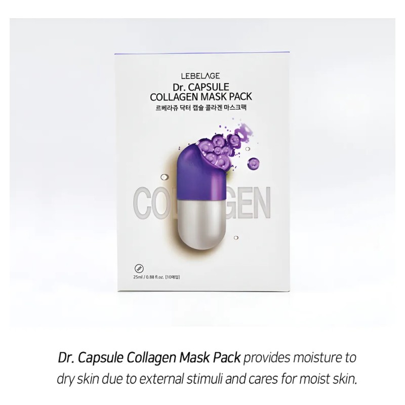 Mascarilla Antiarrugas De Colgeno Coreana 1 Caja (10 Pz) Mixta