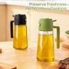 RMNJPW 2Pcs Glass Oil Sprayer for Cooking 16oz/470ml, Kitchen Gadget