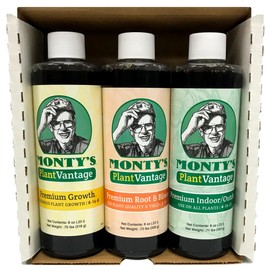PlantVantage Root & Bloom + Indoor/Outdoor + Premium Growth 3-Pack, for Strong Roots, Stems and Larger Leaves - Easy Root Feed - 8 oz