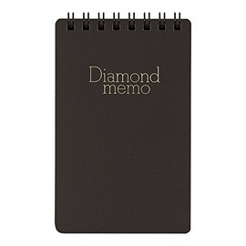 Midori 19002011 Dia Memo Pad, M, Black, 10 Pack