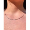 Dtup Collar De Plata Esterlina S925 Olas De Mar