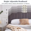 VECELO Upholstered Platform Queen Bed Frame with Tufted Adjustable Headboard/Mattress
