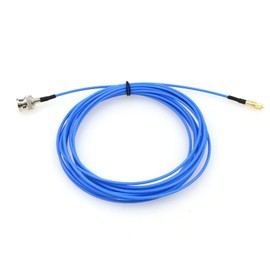 ZBLZGP Microdot Male Compatible with 10-32UNF M5 Male to BNC Male Vibration Accelerator Sensor Test Leads Cable (5M/197inch, Straight M5-BNC)