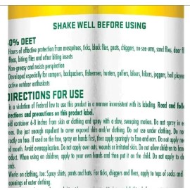 Repel 2 Repel Insect Repellent Sportsmen Max Formula 40% DEET Bug Spray Aerosol