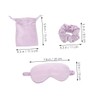 ORFOFE Sleep Eye Cover Set Soft Silk Eye Mask with