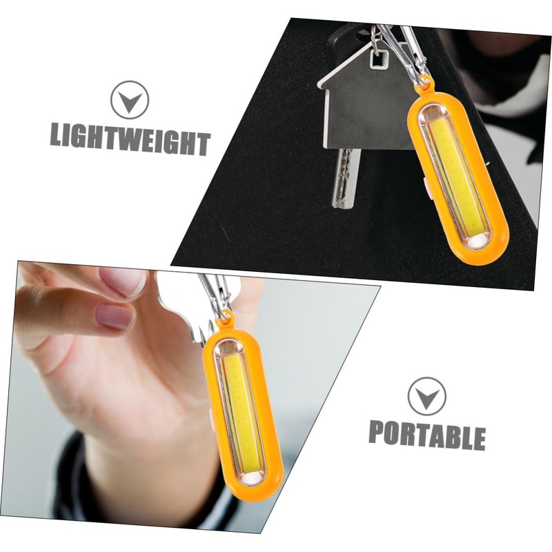 Operitacx 4Pcs Keychain Flashlight Portable LED Keychain Flashlight for Outdoor