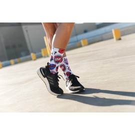 Sox Footwear Love Struck Crew Socks, Multi-colour