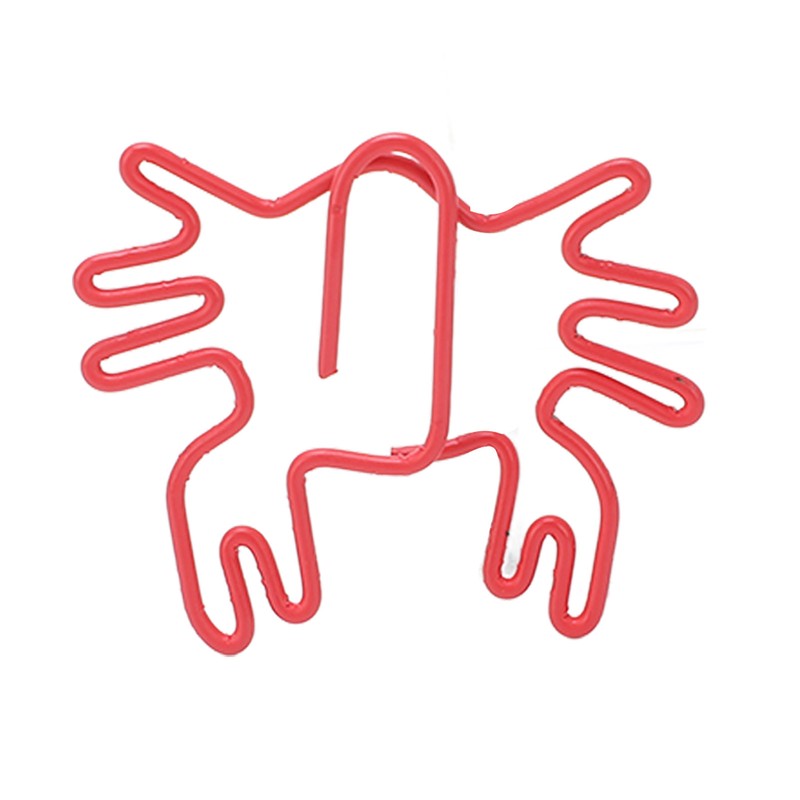 100Pcs Kids Paper Clips Crab Style Metal Exquisite Color Wide