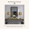 MACKENZIE-CHILDS Silver-Plated Round Desk Clock, Decorative Clock for Living Room,