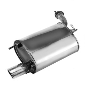 Kucaruce Stainless Steel Rear Exhaust Muffler Compatible with 2002-2005 Toyota Camry 2.4L 2.5L-Include Gasket and Bolt kit TC01