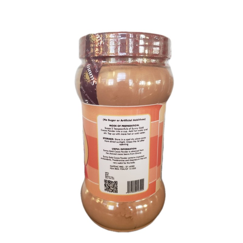 Sunny Gold Natural Cocoa Powder 14.1oz (400g) Bottle