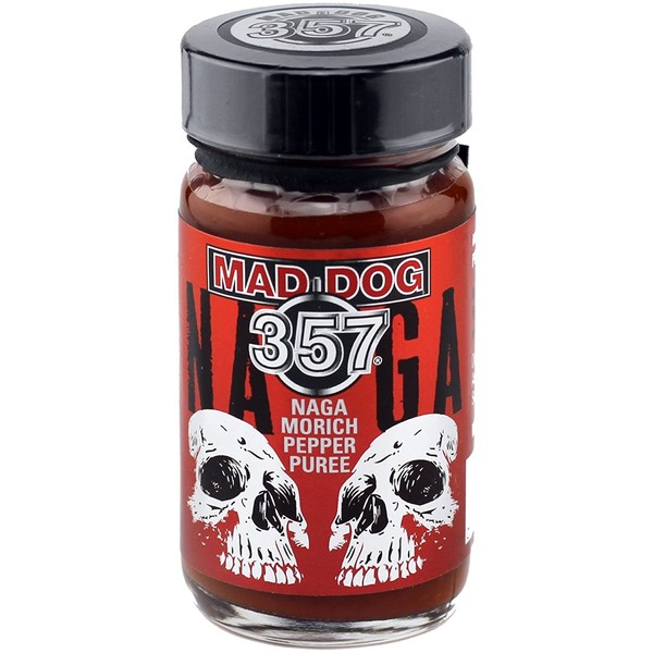 Mad Dog 357 Naga Morich Ghost Pepper Puree Mash 2oz