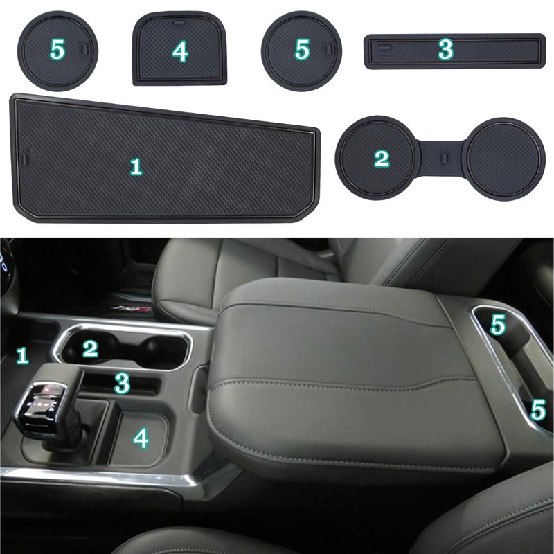 CIMOF Center Console Liner for Chevy Silverado 1500 / GMC