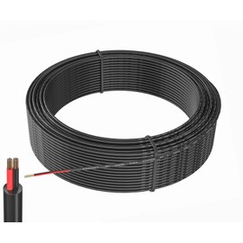 22 AWG 2 Conductor Electrical Wire - 66ft Stranded PVC Cord Oxygen-Free Copper Cable for Low Voltage LED Strips, Lamps, Lighting & Automotive - TUOFENG