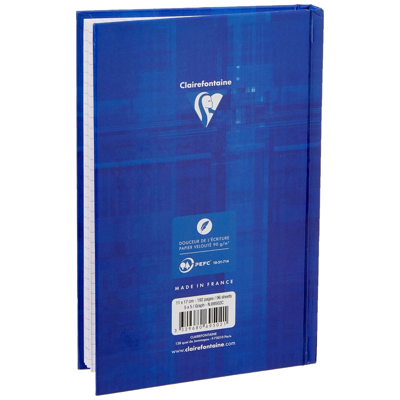 Clairefontaine - Ref 69502C - Clothbound Notebook (96 Sheets) -