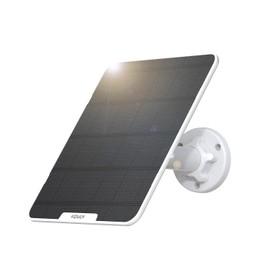 VIZIUUY 6W Solar Panel for Security Camera Outdoor, 5V Type-C Solar Panel, Compatible with Rechargeable Battery and Type-C Camera, 360° Adjustable Bracket, IP66 Waterproof, 16.4ft(5M) Cable