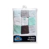 Big Softies Supersoft Spot Baby Washers 12 Piece Set, Green,