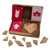 ROMBOL Variants of the Tangram Game for 2 People, Wood,