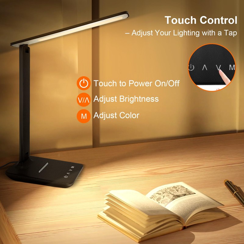 shinelife LED Desk Lamp for Office Home, Bright Desk Light