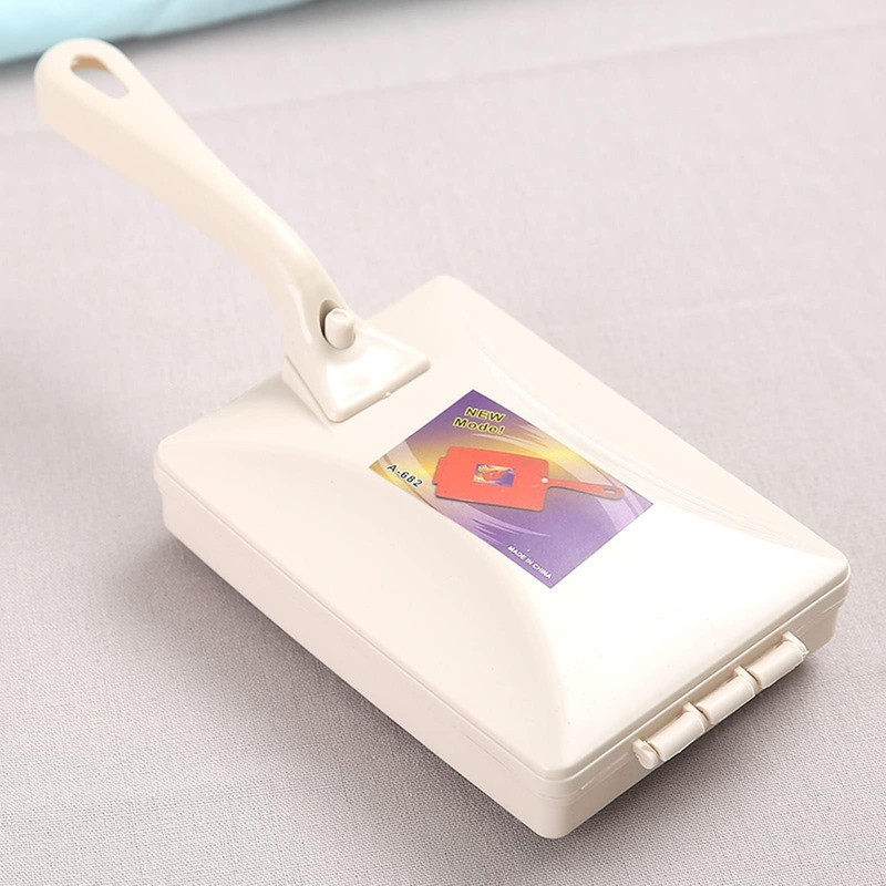 Agatige Carpet Debris Sweeper Brush, Double Roller Handheld Manual Sweeper