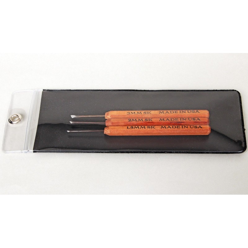 Dockyard Micro Tools Skew Set (3 Pieces) For Wood Carving