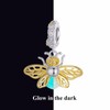 Qings Luminous Firefly/Bee Dangle-Charm 925 Sterling Silver Glow in The
