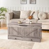 HOOBRO Storage Chest, 39.3" Toy Chest with Drawer, Wooden Storage