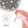 Norbiariz 20Pcs Small Flower Hair Clips for Girls Rhinestones Hair