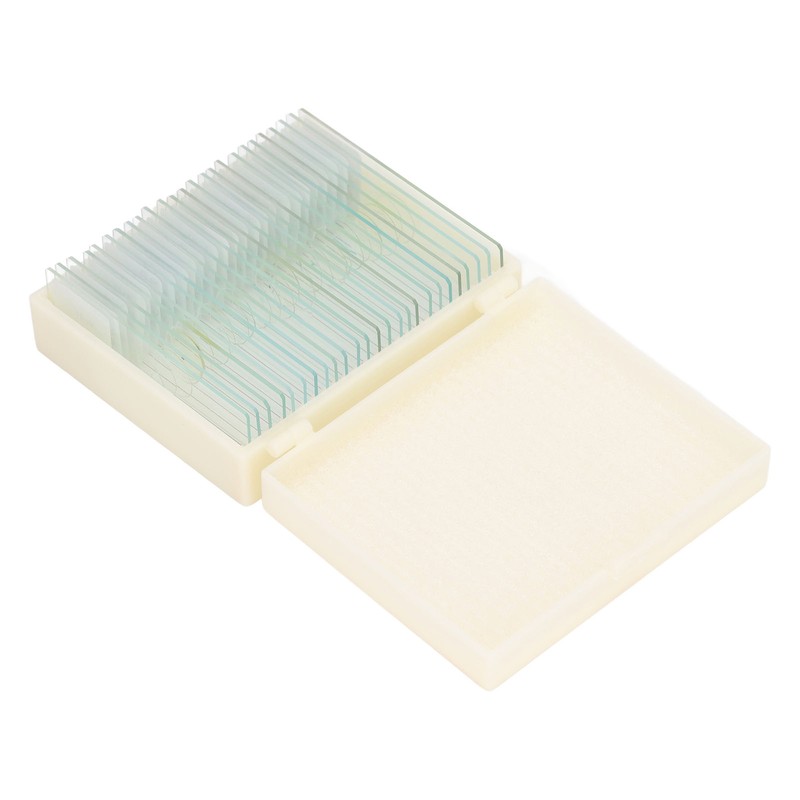 25PCS Microscope Slides Optical Glass Cover Transparent Slide Set for