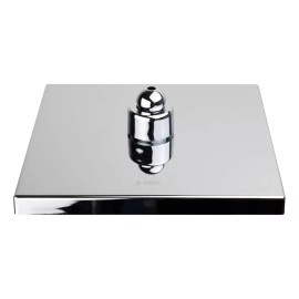 CNX Regadera Cuadrada 8 Pulgadas Cromada Meer Acabado Cromado Color Plateado