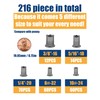 SAE Rivet Nut Kit 216cs 8-32 10-24 1/4-20 3/8-16 5/16-18