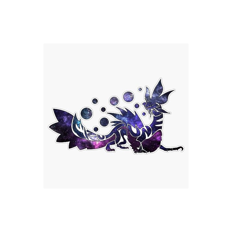 Monster Hunter World - Mizutsune (Galaxy Design) Sticker Bumper Sticker