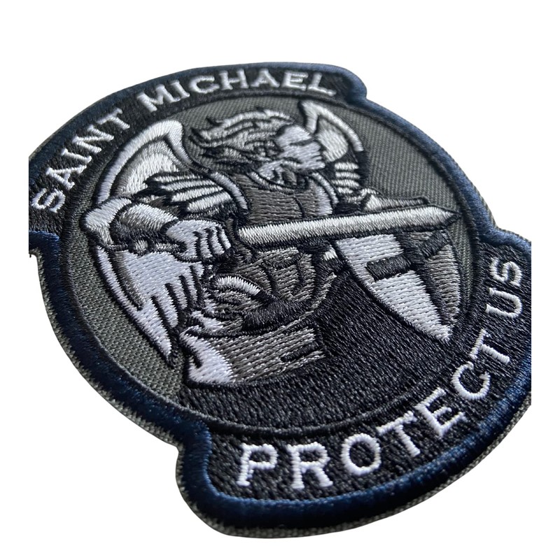 Polizeimemesshop St.Michael Textile Patch with Velcro – Police Patch –