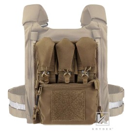 KRYDEX Zip On Assault Back Panel Banger Backpack MOLLE Coyote Brown for FCPC V5