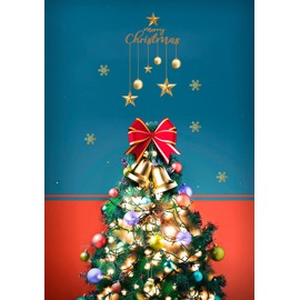 Merry Christmas Snowflake Gold Christmas Ball Bells Stars Decor Wall Stickers, Christmas Decorations Decals for Window Door, Holiday Series Party Décor for Kid’s Room Work Place Home