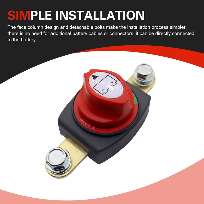 Ferianl Side Post Battery Disconnect Switch, On/Off Side Post Battery