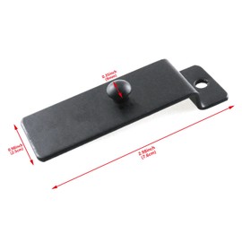 HJGarden 4PCS Black Metal Slatwall Utility Hooks Commercial Slatwall Picture Hook Notch Picture Display Hooks Hangers Painting Hook for Photo Frame Painting Arts Center Slat Panel